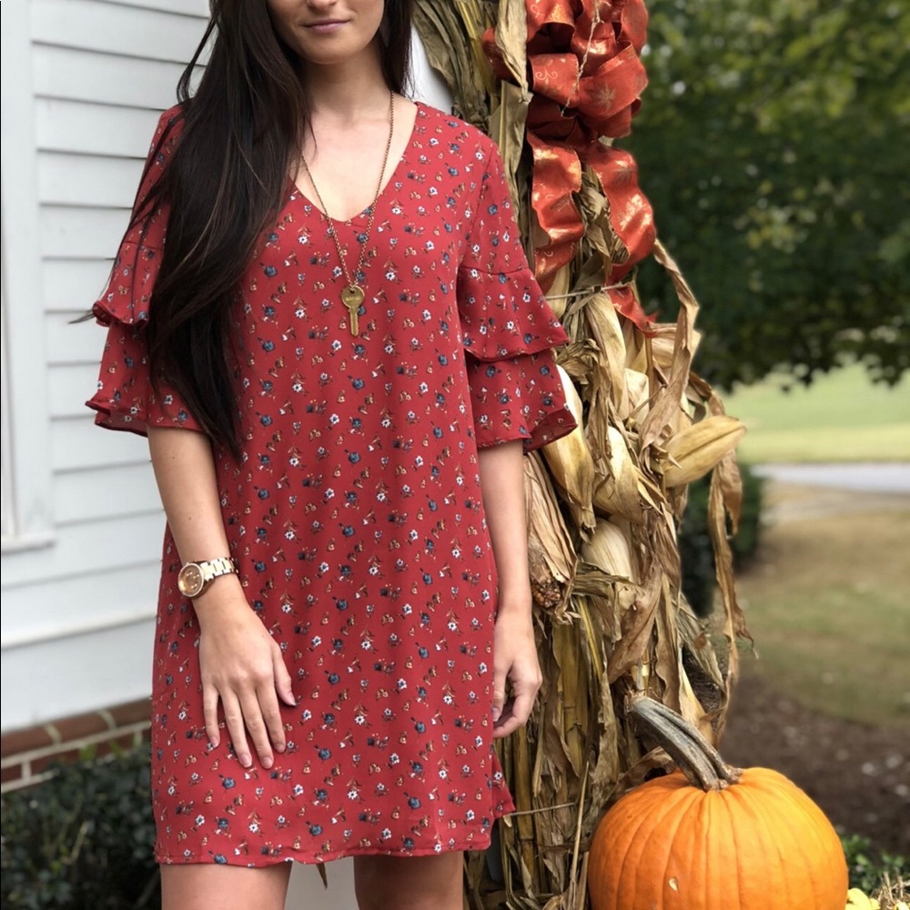 Fall Florals Dress